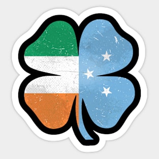 Micronesian Irish Shamrock  Ireland St. Patrick's Day Sticker